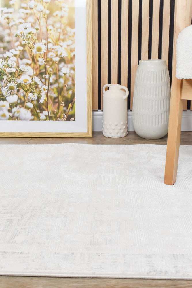 Rocco Lust Dark Grey Cream Runner Rug