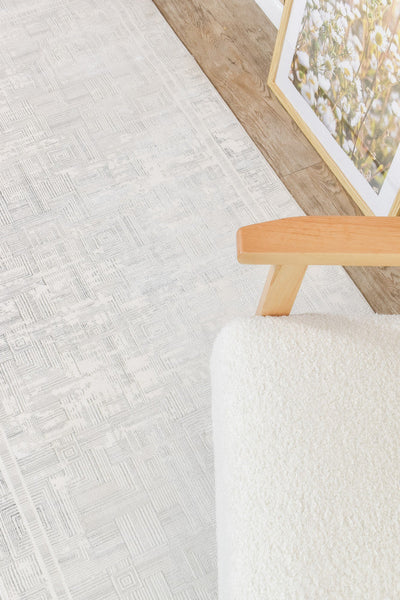 Rocco Lust Dark Grey Cream Runner Rug