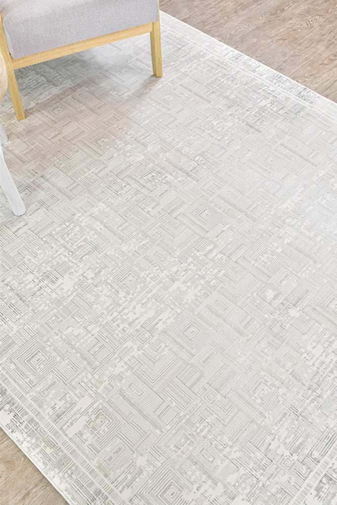 Rocco Lust Dark Grey Cream Rug