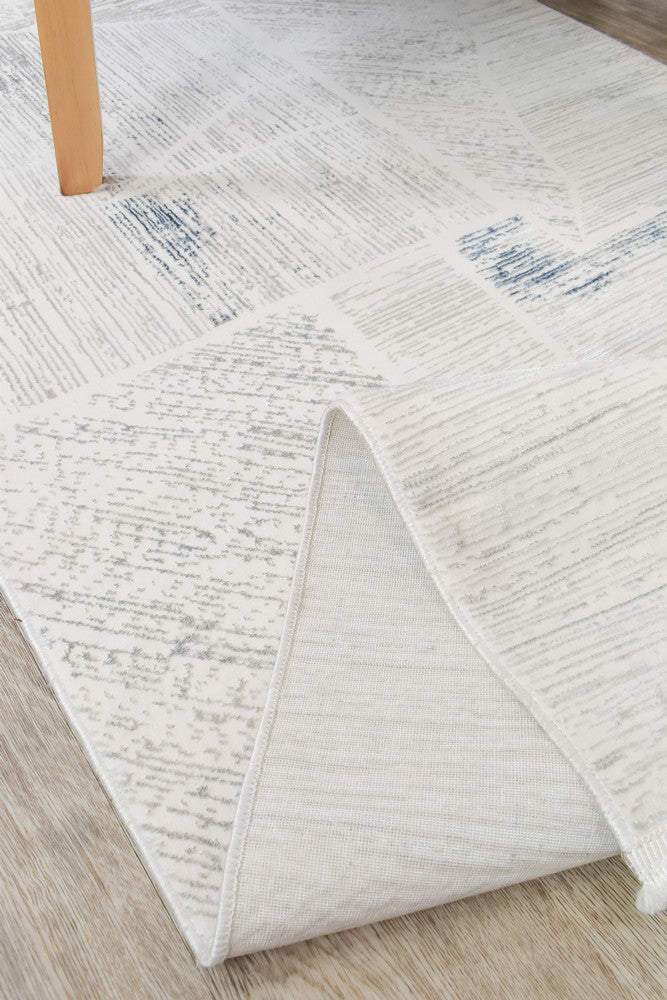 Rocco Milano Blue Cream Runner Rug