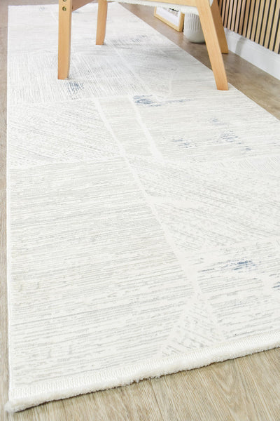 Rocco Milano Blue Cream Runner Rug