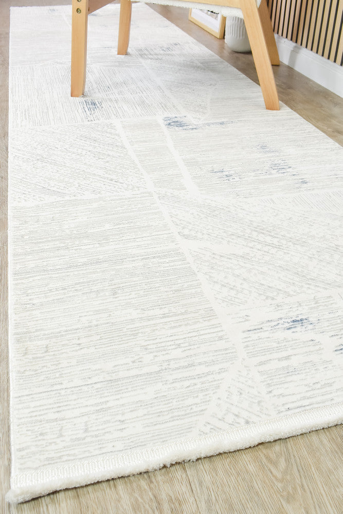 Rocco Milano Blue Cream Runner Rug