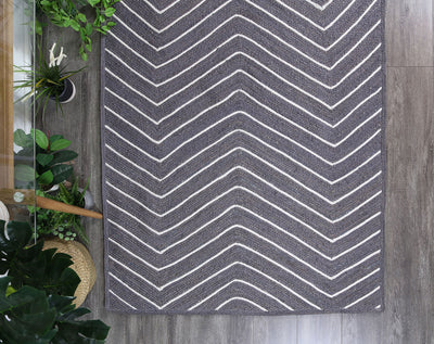 Artisan Grey Chevron Rug