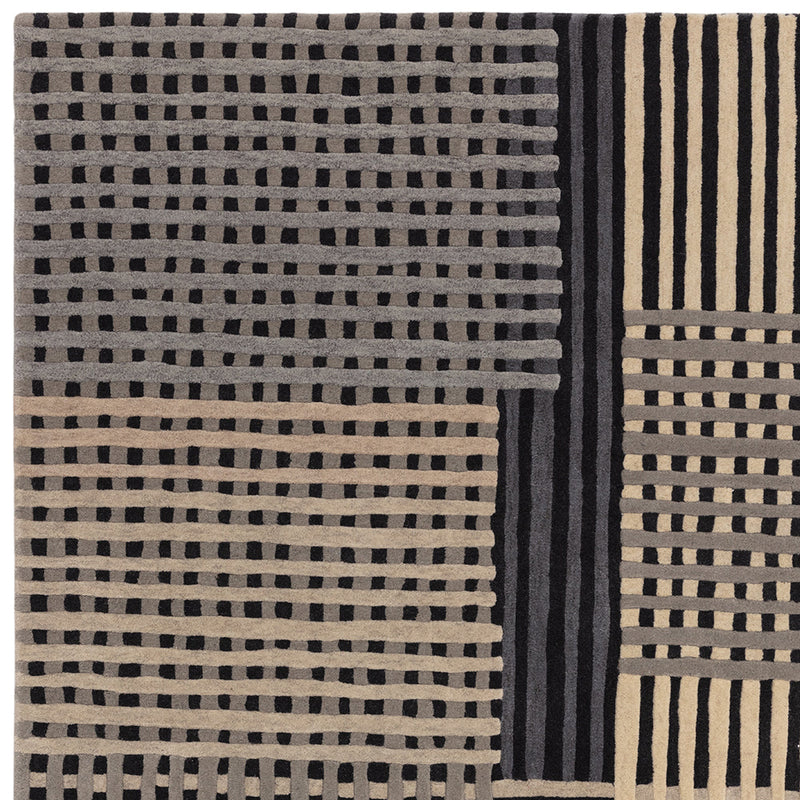 Asiatic Aspect Grey Wool Rug