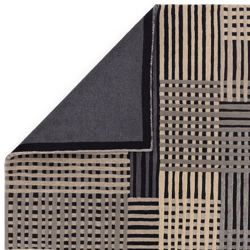 Asiatic Aspect Grey Wool Rug