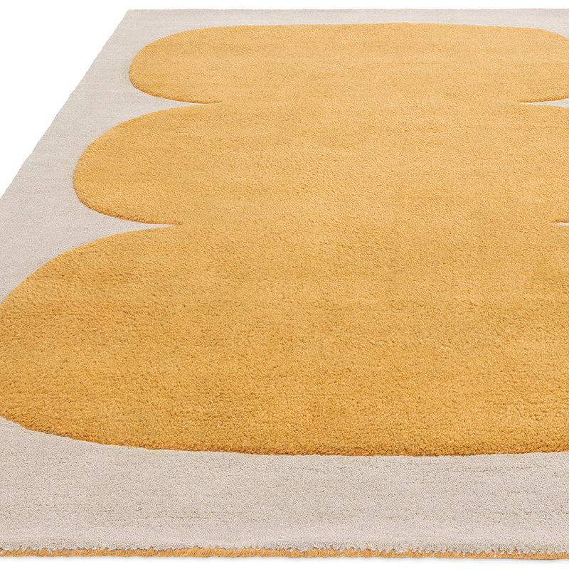 Asiatic Sculpt Gold Designer Wool Rug