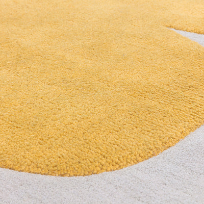 Asiatic Sculpt Gold Designer Wool Rug