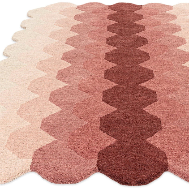 Asiatic Hive Pink Wool Rug