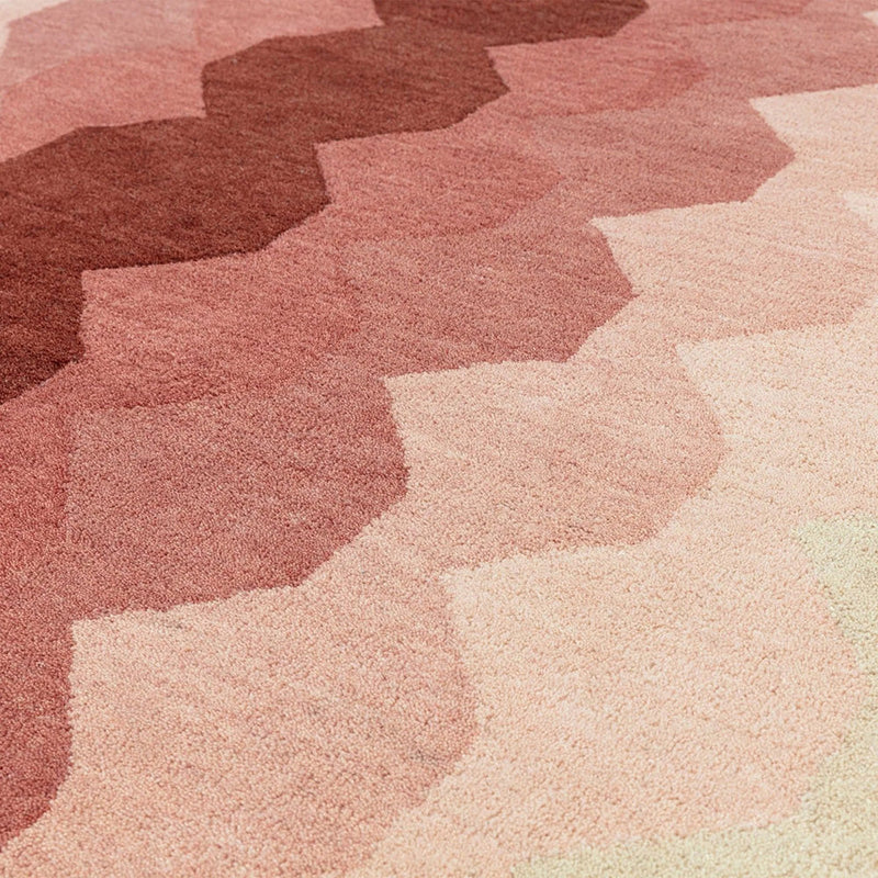 Asiatic Hive Pink Wool Rug