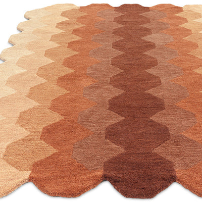 Asiatic Hive Rust Wool Rug