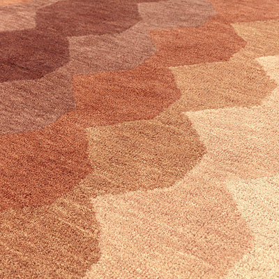 Asiatic Hive Rust Wool Rug