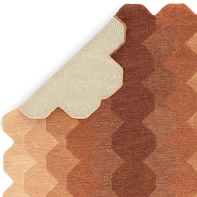 Asiatic Hive Rust Wool Rug