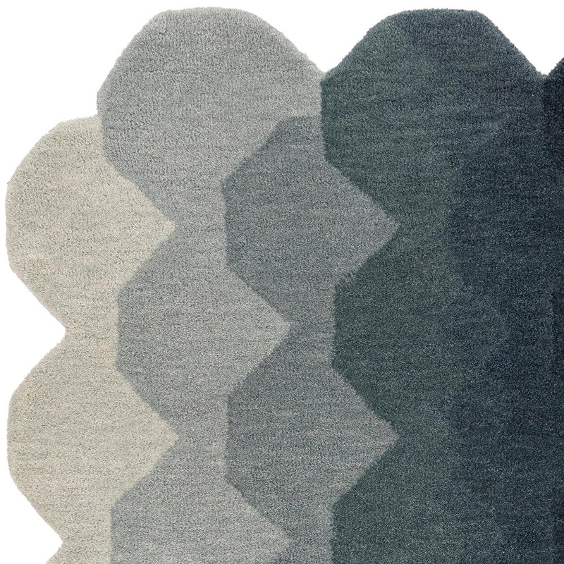 Asiatic Hive Teal Wool Rug