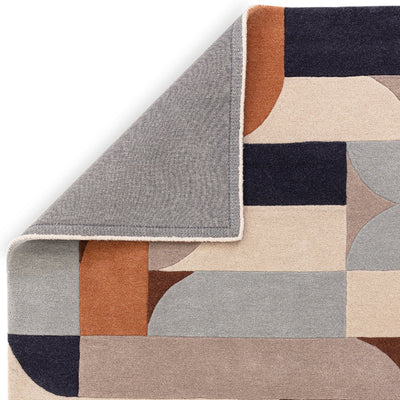 Asiatic Klotski Terracotta Wool Rug