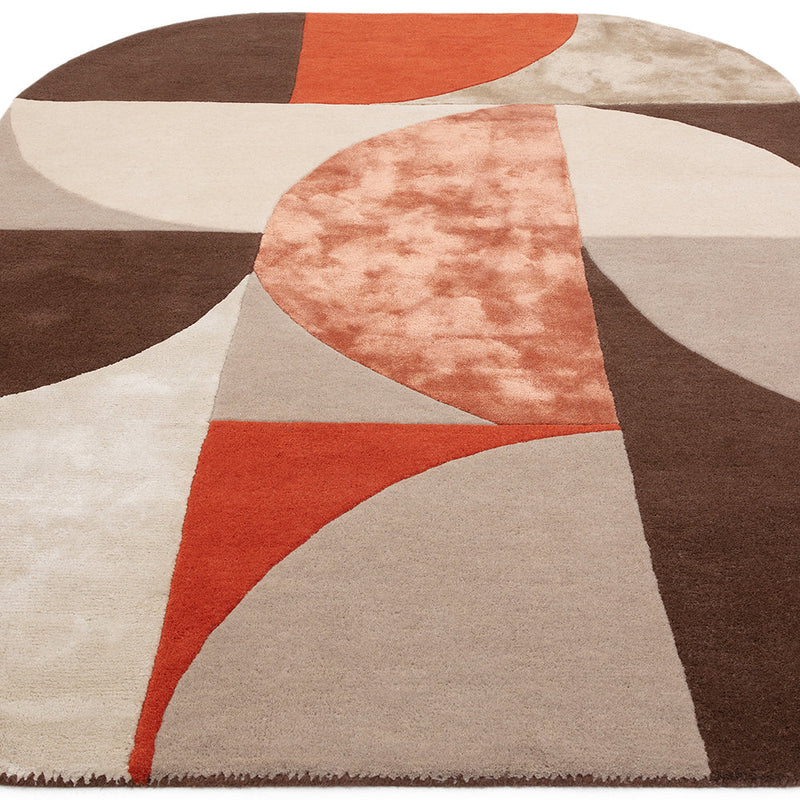 Asiatic Oval Spice Wool Rug