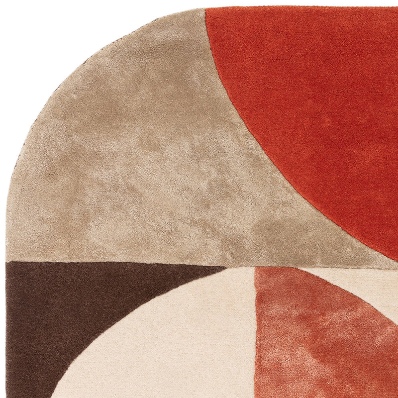 Asiatic Oval Spice Wool Rug