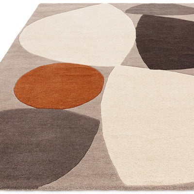 Asiatic Mid Century Grey Wool Rug