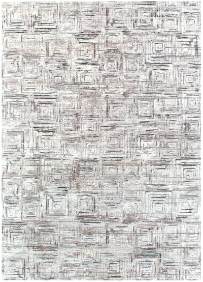Envy Modern Geo Squares Grey Rug 3
