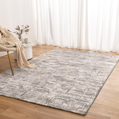 Envy Modern Geo Squares Grey Rug 3