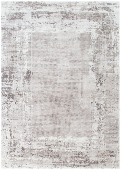 Envy Modern Border Beige Grey Rug 4