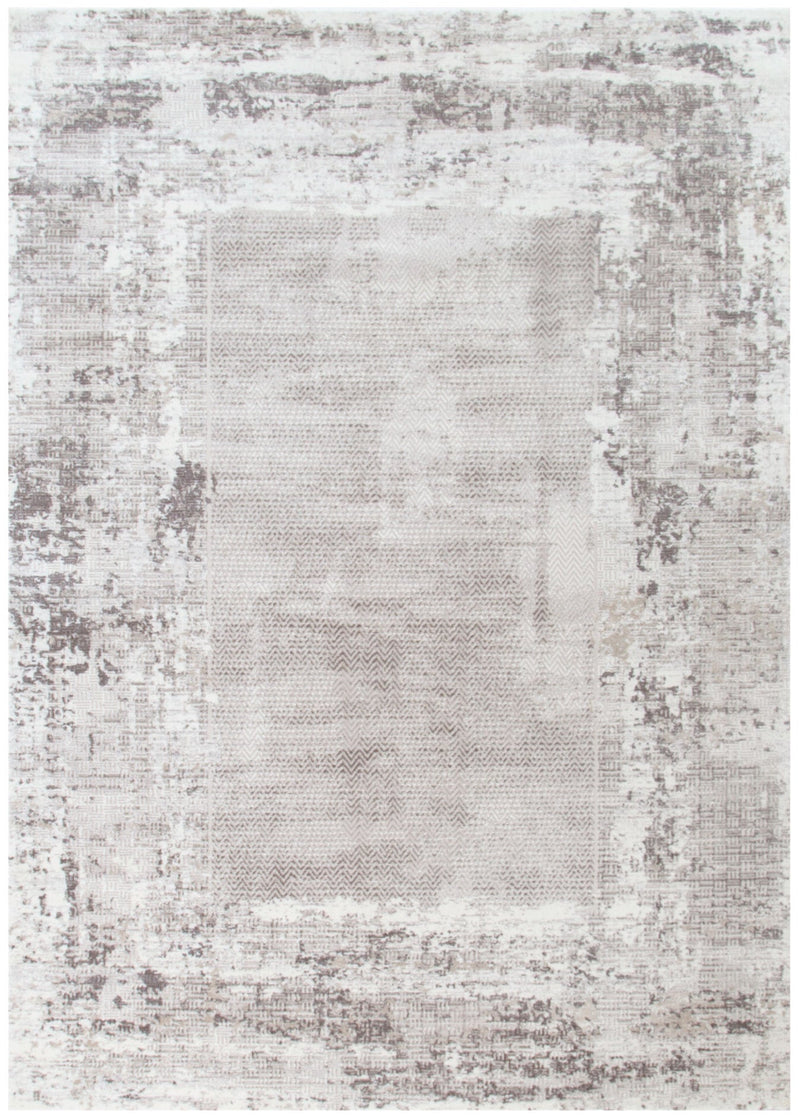 Envy Modern Border Beige Grey Rug 4