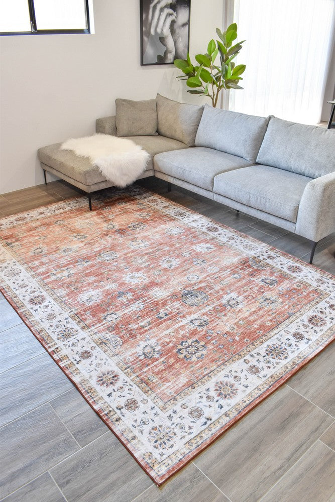 Gloria Auburn Terracotta All Over Rug