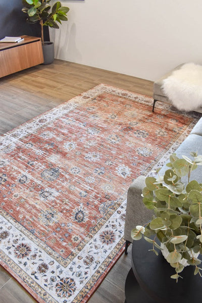 Gloria Auburn Terracotta All Over Rug