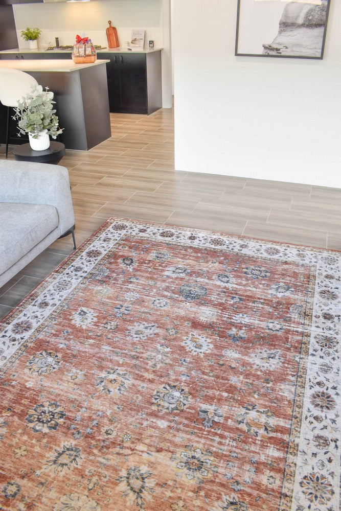 Gloria Auburn Terracotta All Over Rug