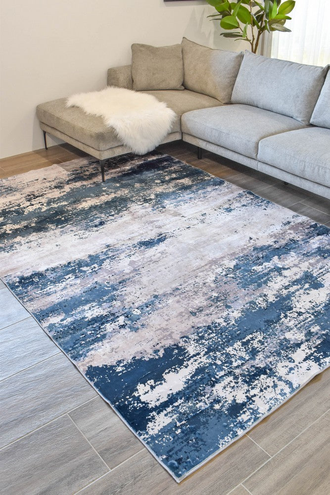 Gloria Mist Jade Ocean Blue Rug
