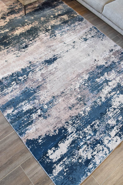 Gloria Mist Jade Ocean Blue Rug
