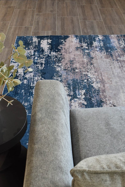 Gloria Mist Jade Ocean Blue Rug
