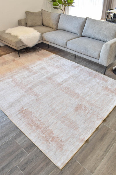 Gloria Modern Sand Silky Soft Rug