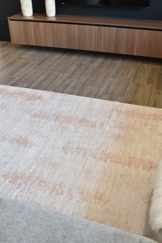 Gloria Modern Sand Silky Soft Rug