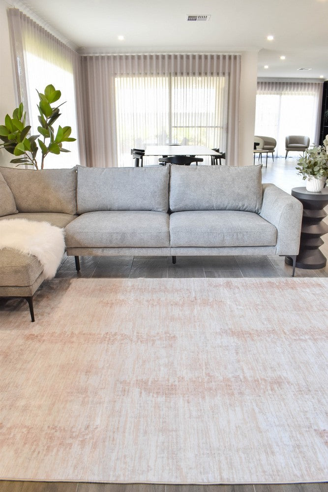 Gloria Modern Sand Silky Soft Rug