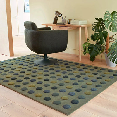Asiatic Dotty Green Wool Rug, Rugs Online Rugs Sydney Australia, www.rugsonlinerugs.com.au