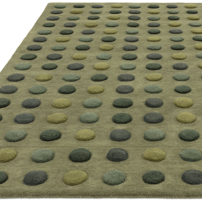 Asiatic Dotty Green Wool Rug, Rugs Online Rugs Sydney Australia, www.rugsonlinerugs.com.au