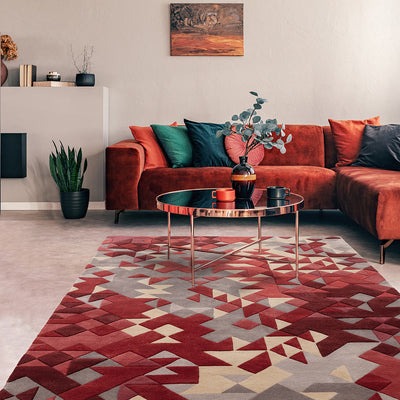 Asiatic Enigma Red Designer Rug, Rugs Online Rugs Sydney Australia, www.rugsonlinerugs.com.au