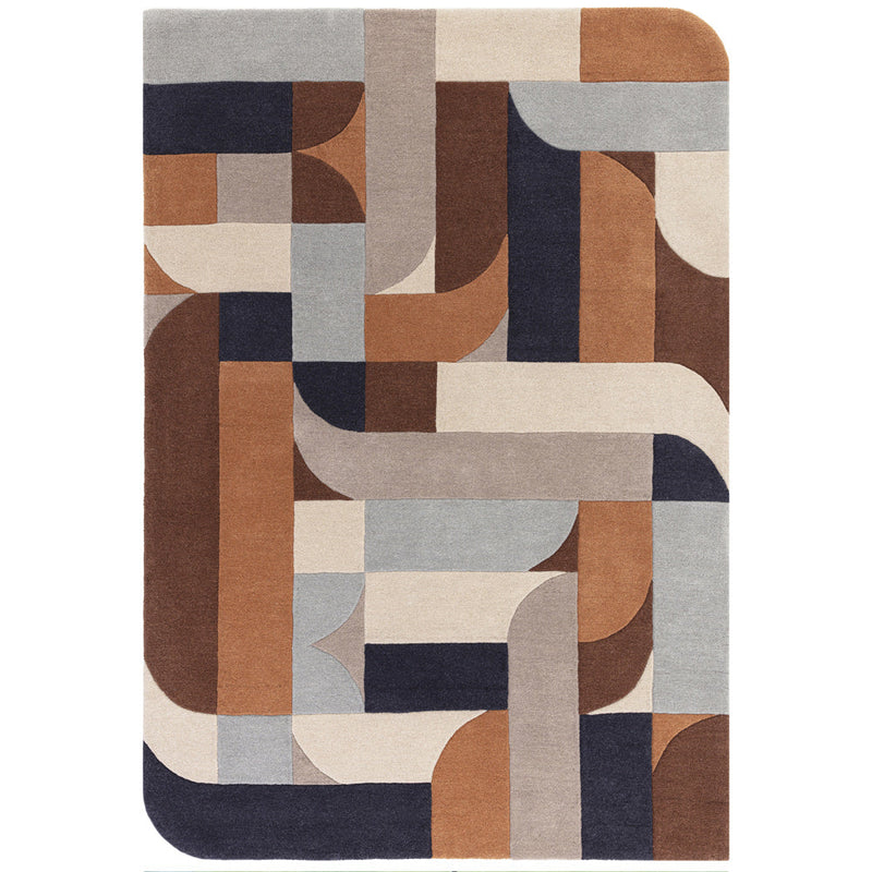 Asiatic Klotski Terracotta Wool Rug, Rugs Online Rugs Sydney Australia, www.rugsonlinerugs.com.au