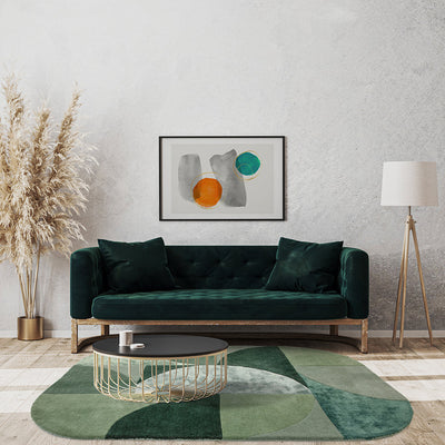 Asiatic Oval Forest Green Wool Rug, Rugs Online Rugs Sydney Australia, www.rugsonlinerugs.com.au