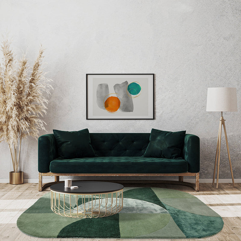 Asiatic Oval Forest Green Wool Rug, Rugs Online Rugs Sydney Australia, www.rugsonlinerugs.com.au