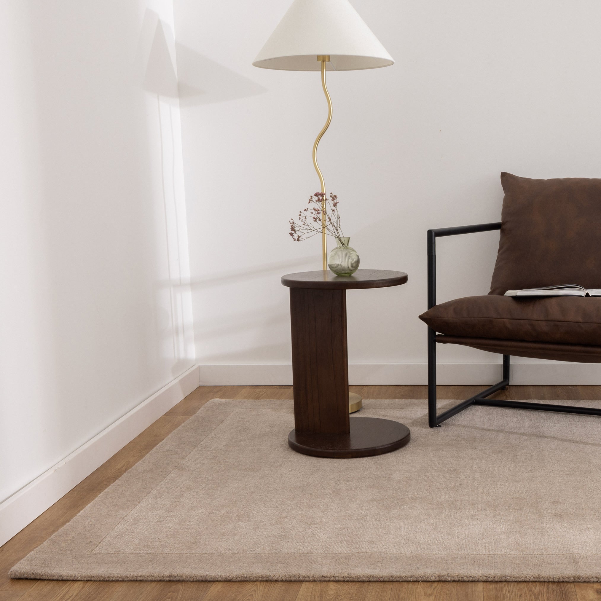 Aspen Plain Camel Border Wool Rug – Rugs Online Rugs