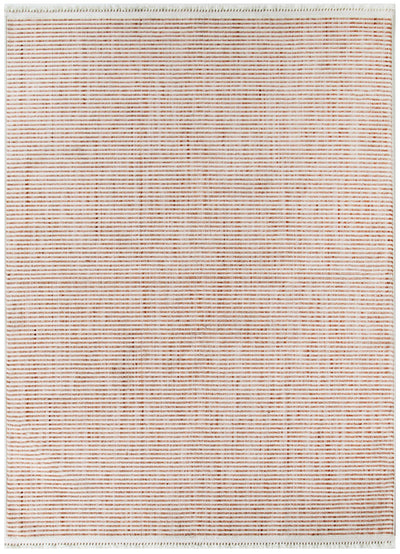 Forever Pink Ivory Loop Stripes Sisal Look Rug 2