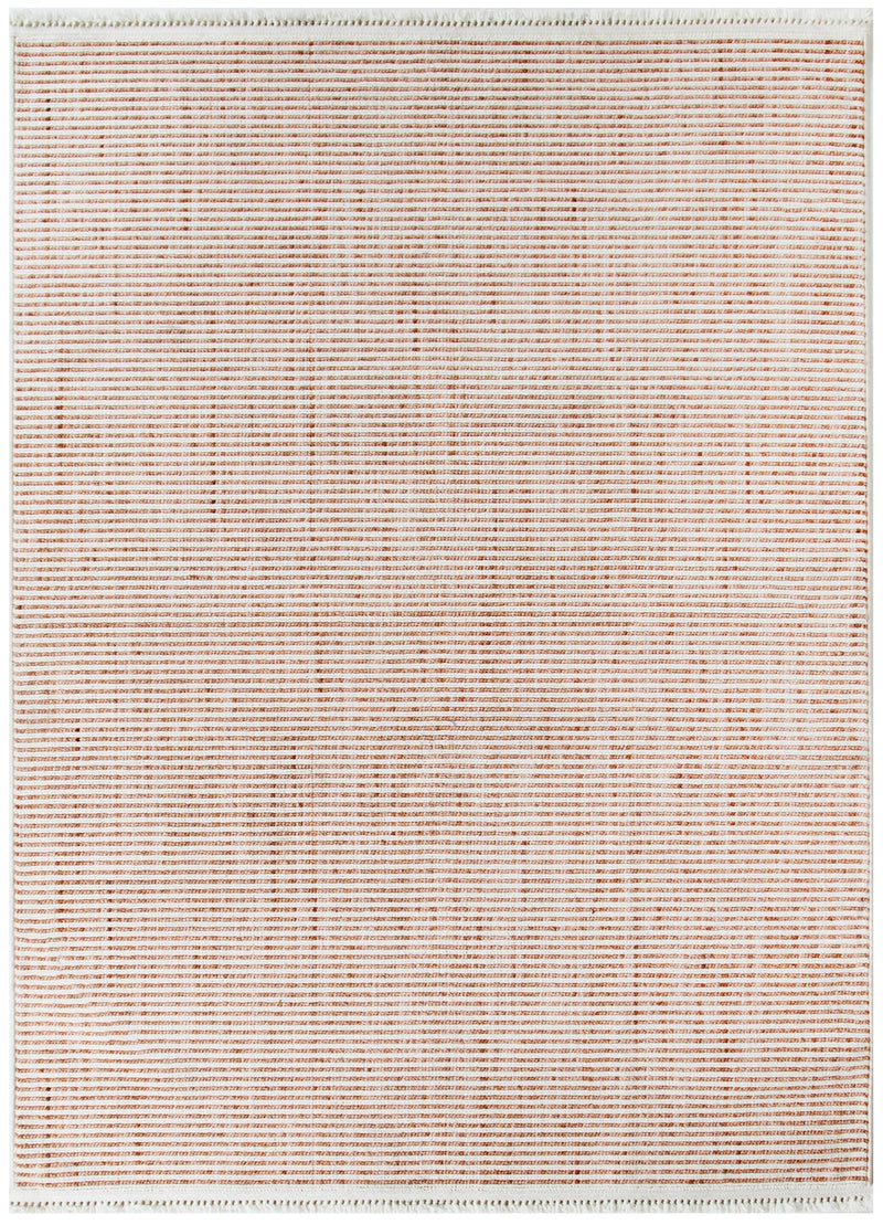 Forever Pink Ivory Loop Stripes Sisal Look Rug 2
