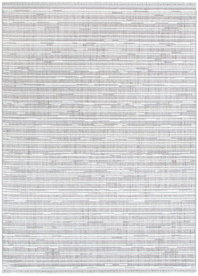 Forever Silver Ivory Loop Lines Sisal Look Rug 6
