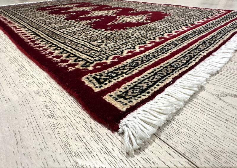 Jaldar Geometric Handmade Fine Wool Rug (STK560-357) 100X63CM