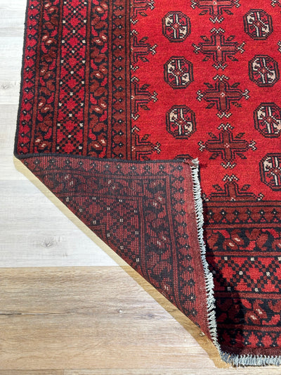 Bokhara Afghan Akhche Tribal Rug (STK550-2118) 244X157CM