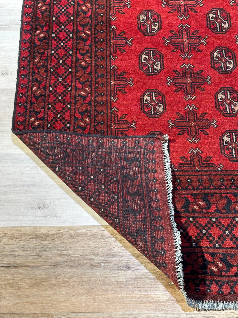 Bokhara Afghan Akhche Tribal Rug (STK550-2118) 244X157CM