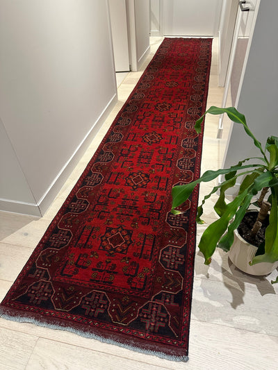 Khal Mohommadi Afghan Fine Tribal Wool Runner Rug (550-2019) 470X79CM