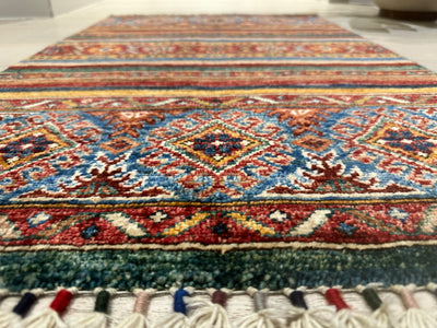 Kazak Khorjin Handmade Vegi Dye Rug (SKT550-1990) 97X60CM, Rugs Online Rugs Sydney Australia, www.rugsonlinerugs.com.au