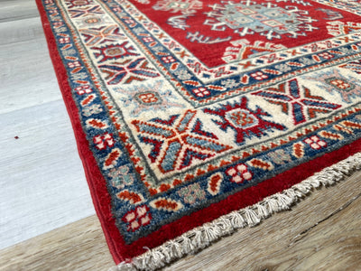 Kazak Tribal Handmade Veggie Dye Rug (550-2066) 156X98CM